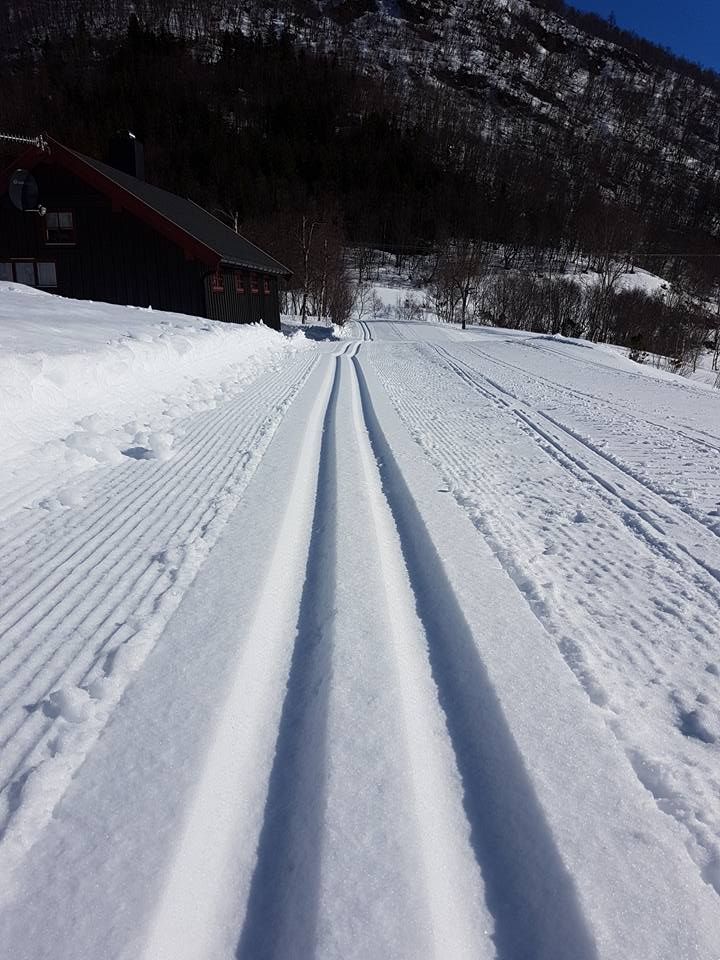 Preparerte skiløyper utenfor Silsethytta